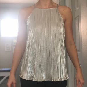 Francesca’s champagne color blouse